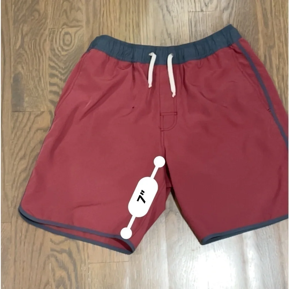 Fair Harbor Mastos Anchor Trunk board shorts Mens M nautical coastal surfing E - Picture 5 of 7